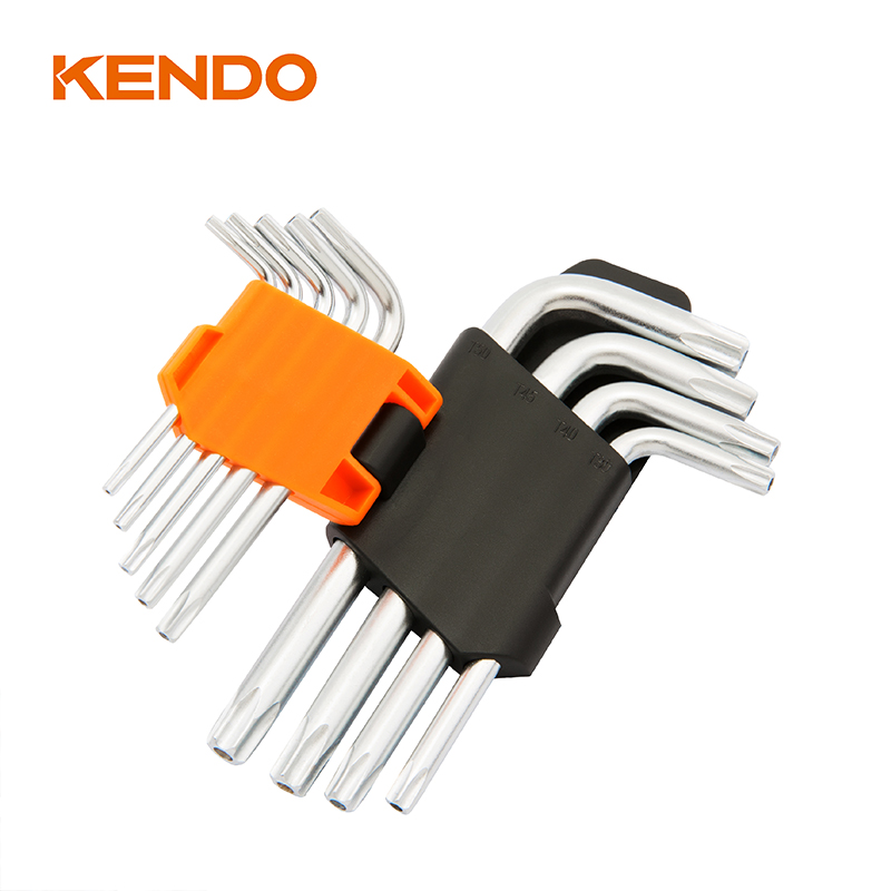 Juego de llaves Torx de brazo extralargo manual de 9 piezas para decoración